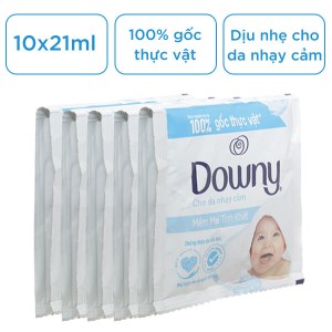 Nước xả cho bé Downy mềm mại tinh khiết cho da nhạy cảm 10 góix21ml