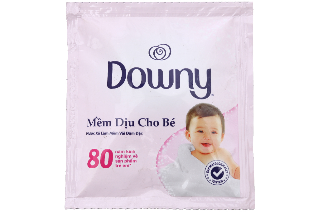 Nước xả Downy mềm dịu cho Bé gói 20ml (dây 10 gói)