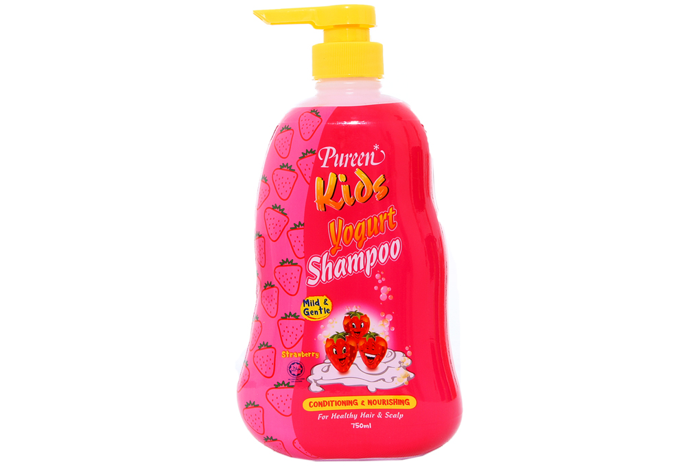 Dầu gội toàn thân Pureen hương sữa chua dâu 750ml