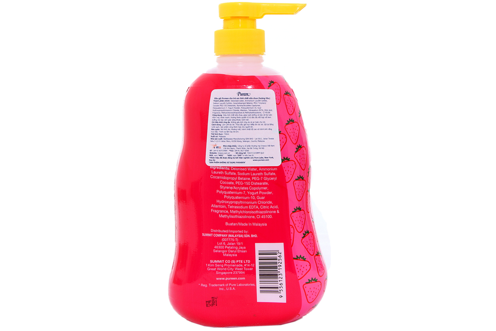 Dầu gội toàn thân Pureen hương sữa chua dâu 750ml