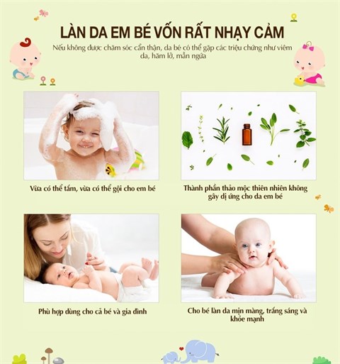 Tắm gội cho bé L'affair Be Love diu êm vả thoải mái 500ml