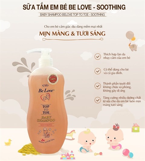 Tắm gội cho bé L'affair Be Love diu êm vả thoải mái 500ml