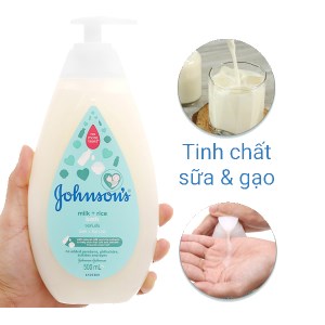 Sữa tắm cho bé Johnson's chứa sữa và gạo 500ml