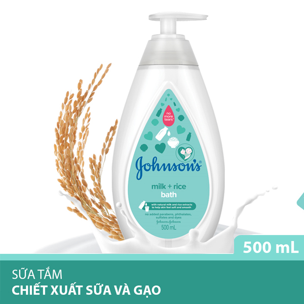 Sữa tắm Johnson's sữa, gạo 500ml