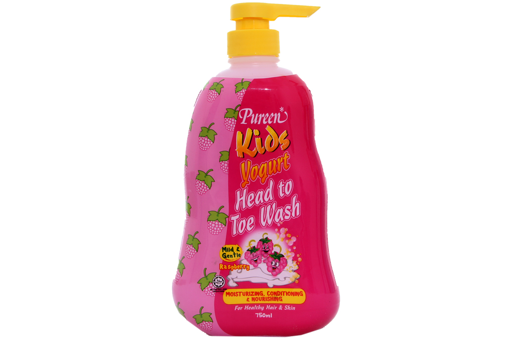 Sữa tắm gội toàn thân Pureen hương phúc bồn tử 750ml