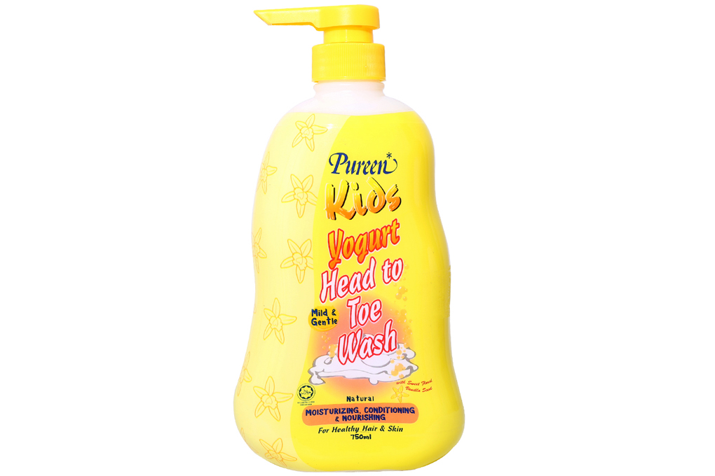 Sữa tắm gội toàn thân Pureen hương sữa chua vani 750ml