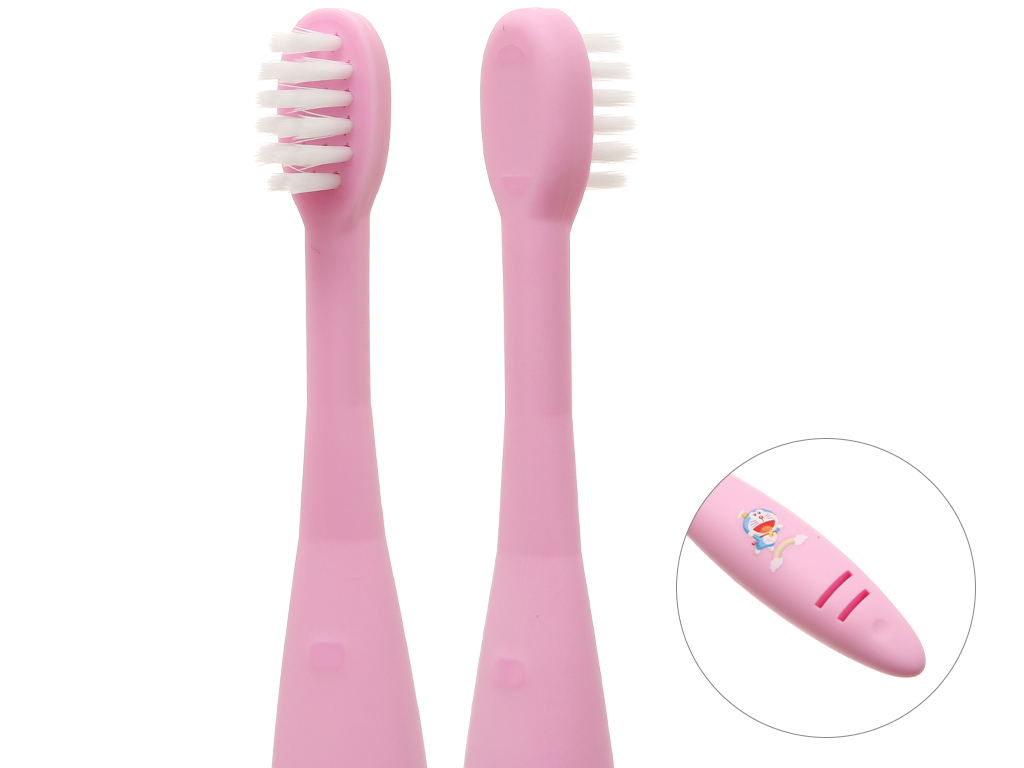 Bàn chải cho bé Taiyo Doraemon Baby Pink lông mềm (dưới 5 tuổi) - Màu hồng 6