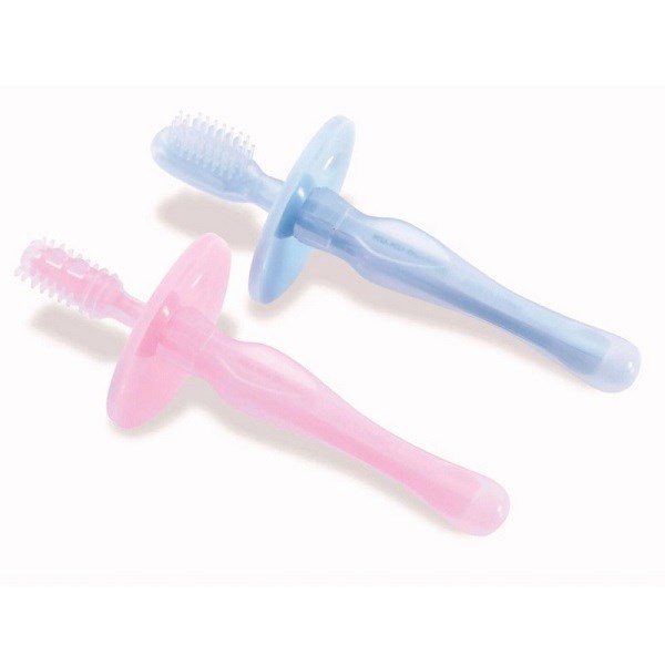 Bộ 2 Bàn Chải Cho Bé Kuku Ku1083 Silicone Mềm (Từ 6 Tháng) - Màu Ngẫu Nhiên