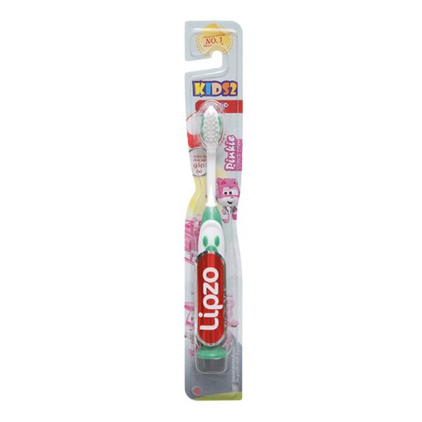 Bàn Chải Cho Bé Lipzo Kids 2 Lông Siêu Mềm (Từ 5 Tuổi) - Màu Ngẫu Nhiên