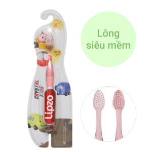 Bàn chải cho bé 1 - 5 tuổi Lipzo Crystal Kids lông siêu mềm (giao màu ngẫu nhiên)