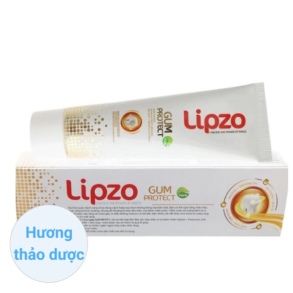 Kem đánh răng từ 6 tuổi Lipzo Herb Gum Protect hương thảo dược thơm mát 95g - AVAKids.com