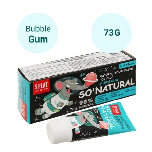 Kem đánh răng tự nhiên cho bé từ 6 - 11 tuổi Splat Jonior bubble gum 73g