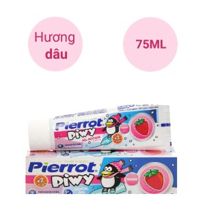 Gel đánh răng cho bé trên 2 tuổi Pierrot Piwy hương dâu tây 75ml