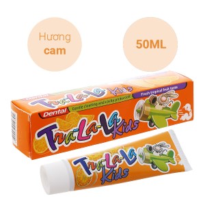 Kem đánh răng trẻ em Tralala hương cam 50ml