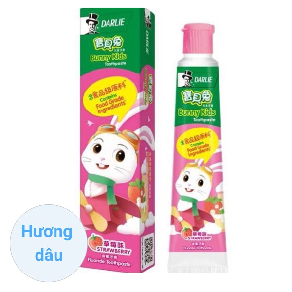 Kem Đánh Răng Cho Bé Từ 3 Tuổi Darlie Hương Dâu 40G