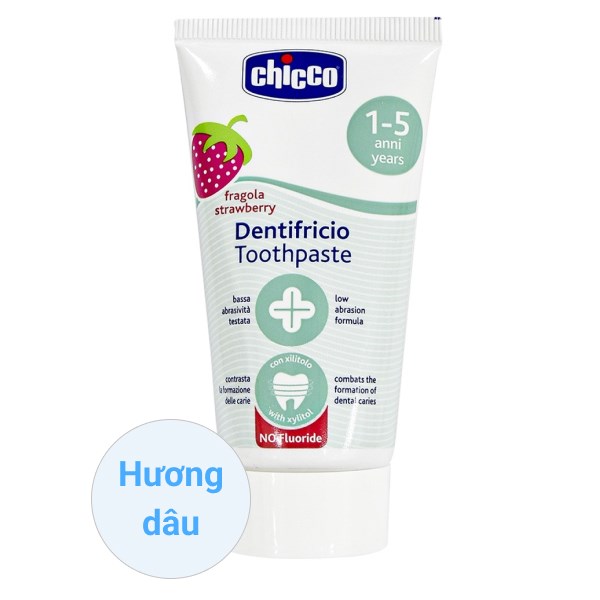 Kem Đánh Răng Cho Bé 1 - 5 Tuổi Chicco Hương Dâu 50 Ml