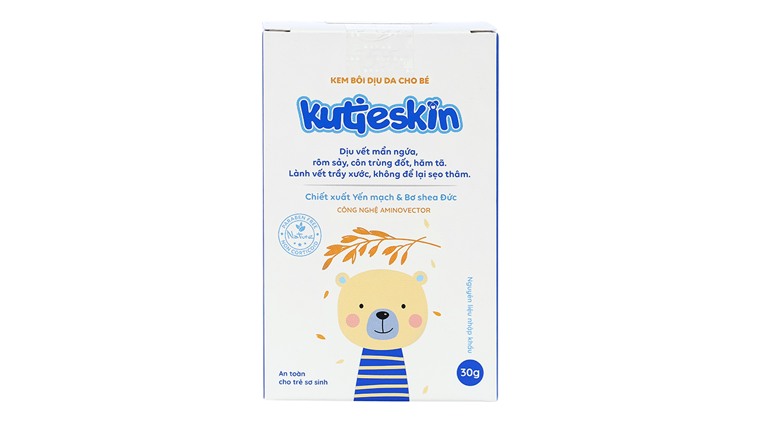 Kem bôi dịu da Kutieskin dịu vết mẫn ngứa, rôm sảy cho bé