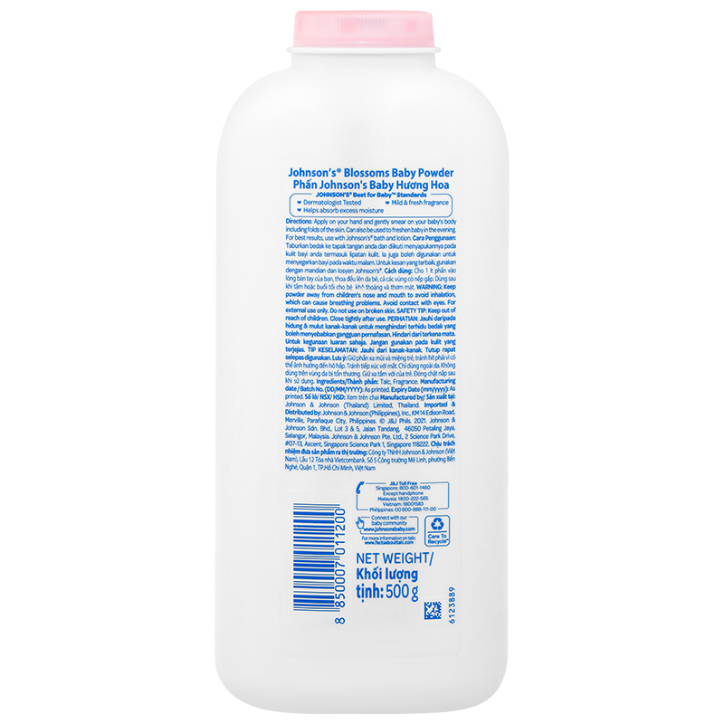 Phấn thơm cho bé Johnsons Blossoms 200g 6