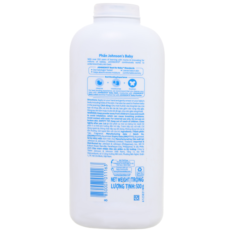 Phấn thơm cho bé Johnsons Baby Powder 200g 9