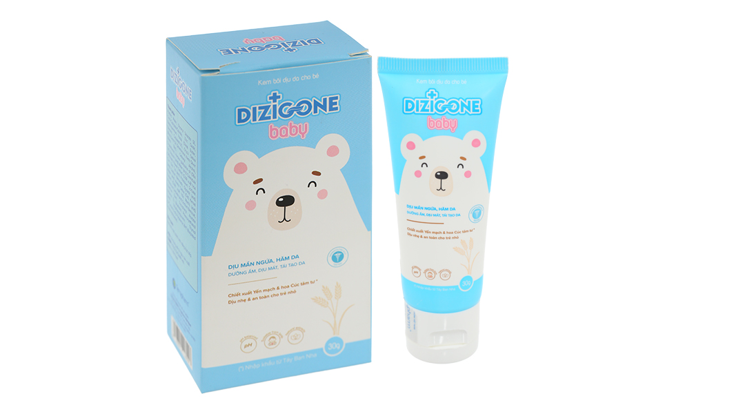 Kem bôi dịu da Dizigone Baby làm dịu vết mẫn ngứa, hăm da cho bé