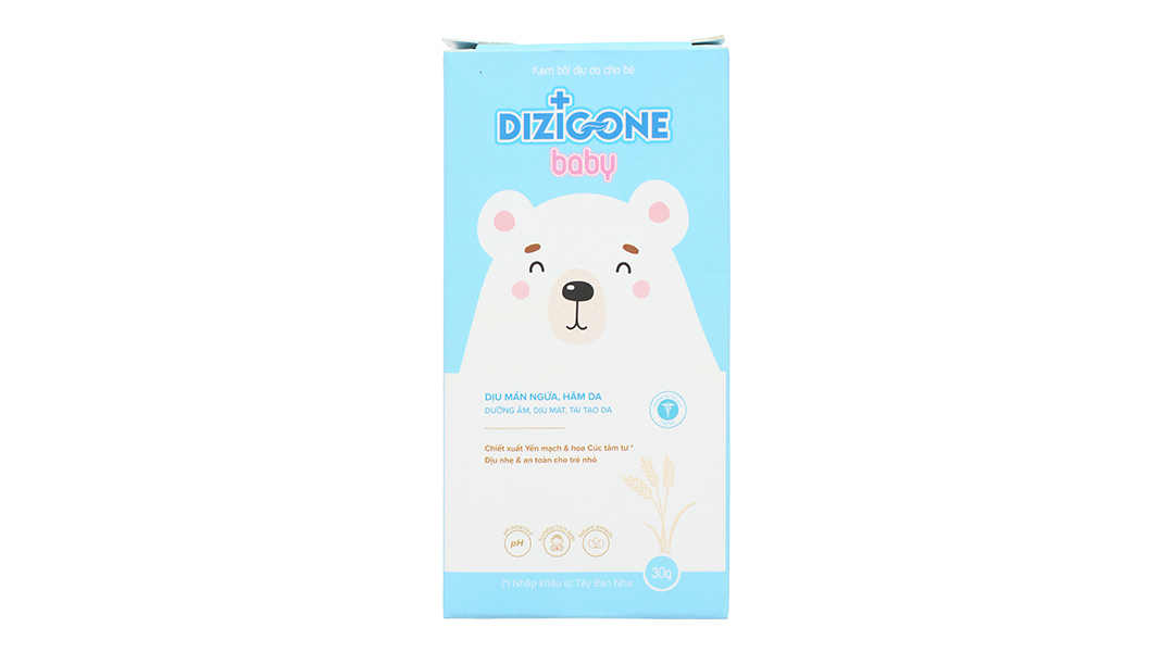 Kem bôi dịu da Dizigone Baby làm dịu vết mẫn ngứa, hăm da cho bé