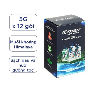 GIFT Hộp dầu gội dây X-men Clear & Fresh gói 5g (14 gói)