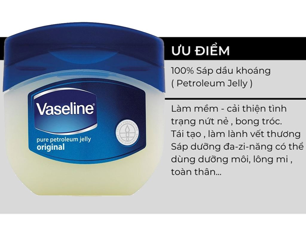 Sáp dưỡng ẩm Vaseline Original Pure Petroleum Jelly 100ml 2