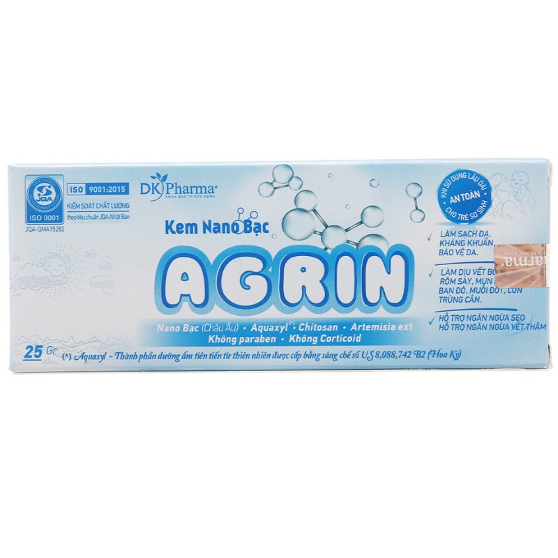 Kem bôi da Nano Bạc cho bé Agrin 25g-1