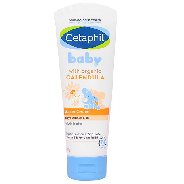 Kem Làm Dịu Và Ngừa Hăm Tã Chiết Xuất Hoa Cúc Hữu Cơ Cho Bé Cetaphil Baby Diaper Cream 70G