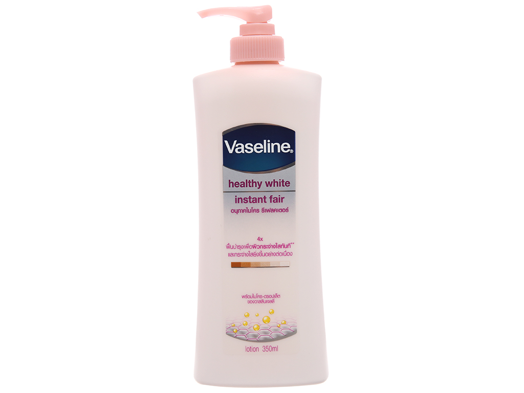 Sữa dưỡng thể Vaseline Healthy White trắng da tức thì 350ml 1