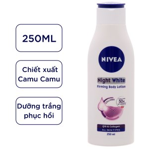 Sữa dưỡng thể trắng da Nivea Extra White Night Nourish 250ml