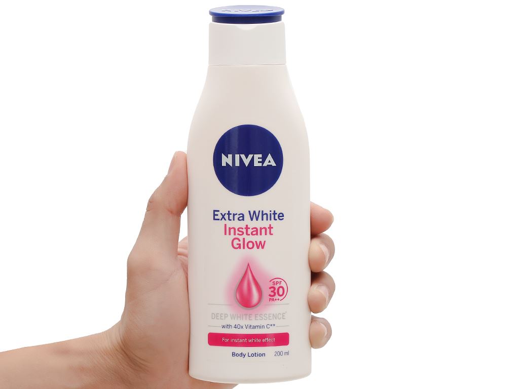 Sữa dưỡng thể Nivea Instant White săn da SPF 30/PA++ 200ml 8