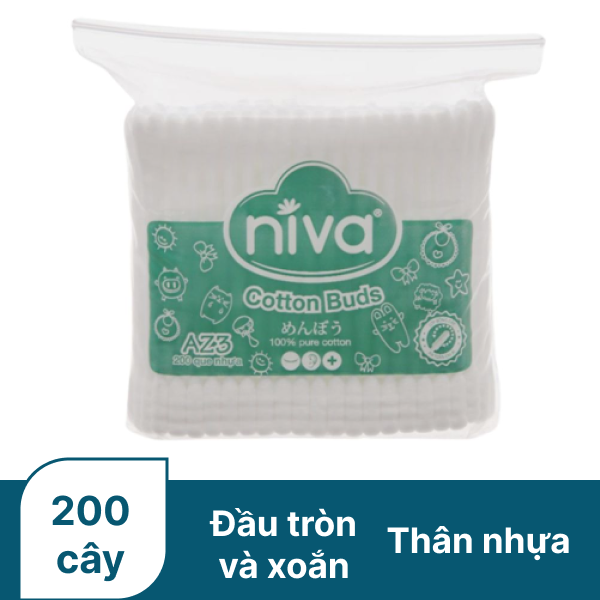 Tăm bông Niva 200 cây