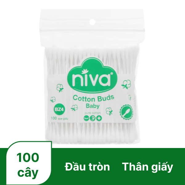 Tăm bông trẻ em Niva 100 cây