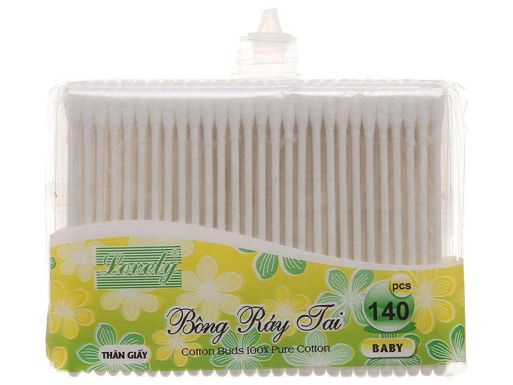 Bông ráy tai Lovely thân giấy 140 cây tại bách hóa XANH
