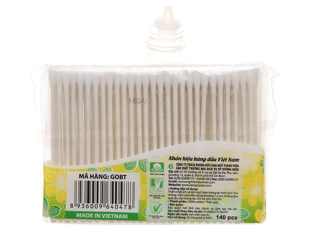 Bông ráy tai Lovely thân giấy 140 cây tại bách hóa XANH