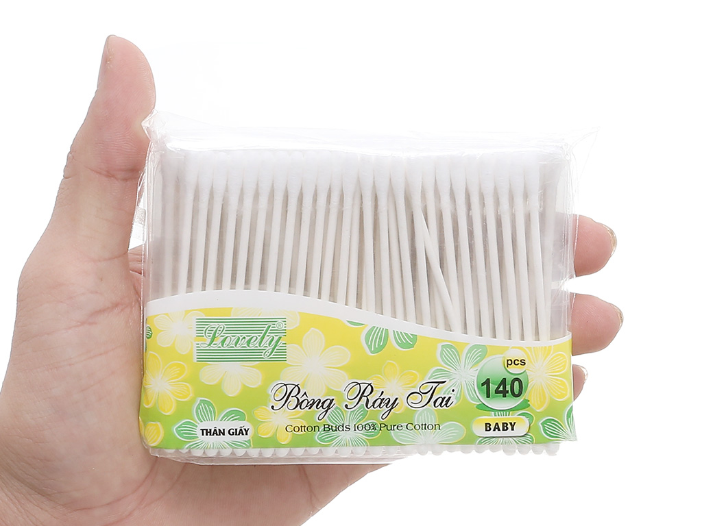 Bông ráy tai Lovely thân giấy 140 cây tại bách hóa XANH