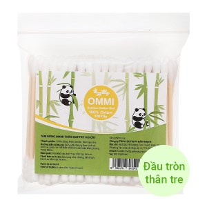 Tăm bông OMMI thân tre gói 100 cây