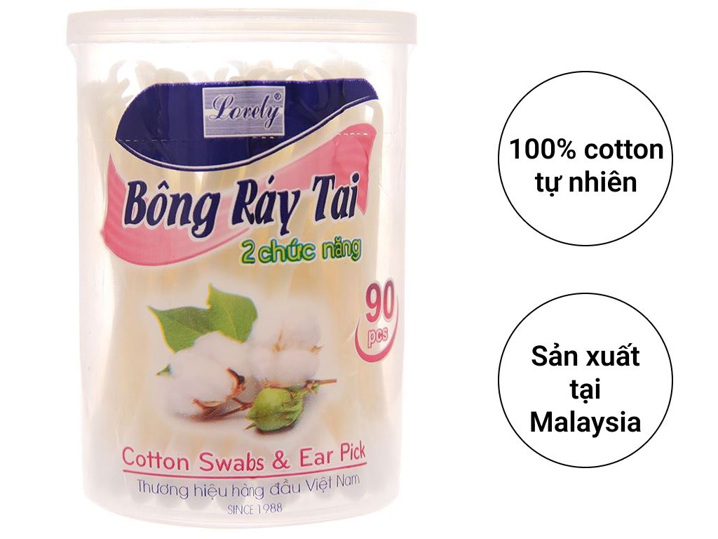 Bông ráy tai đầu móc Lovely 90 cây giá tốt tại Bách hoá XANH