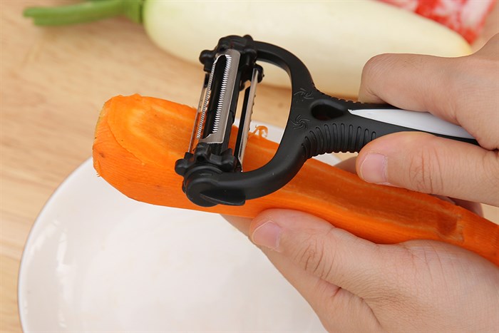 Dao gọt đa năng 3 lưỡi 15.5 cm Shika 0036