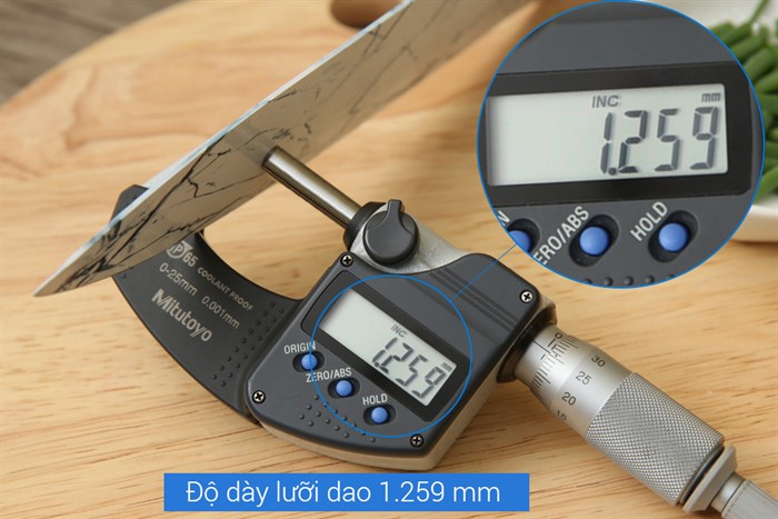 Dao thái inox BHX LD-KS125CF Màu Xám