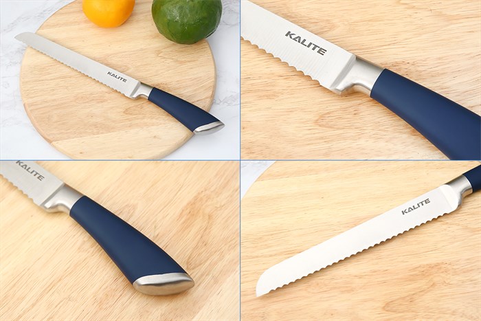 Bộ dao kéo inox Kalite KL-190 Màu Trắng - Xanh