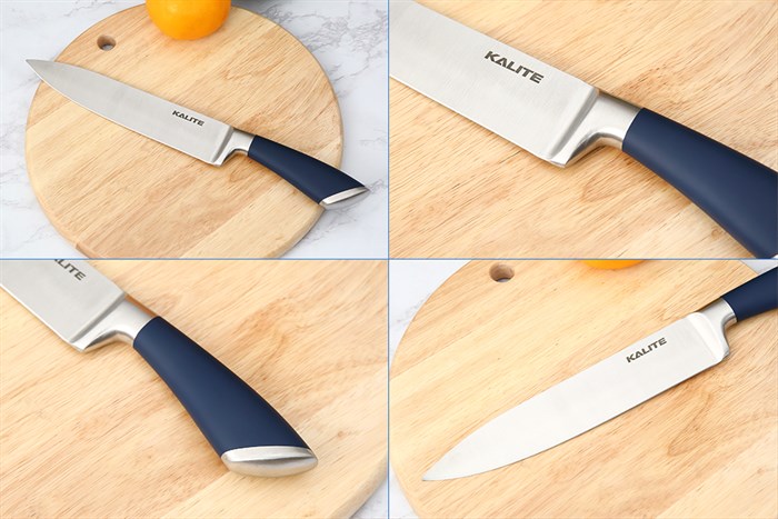 Bộ dao kéo inox Kalite KL-190 Màu Trắng - Xanh