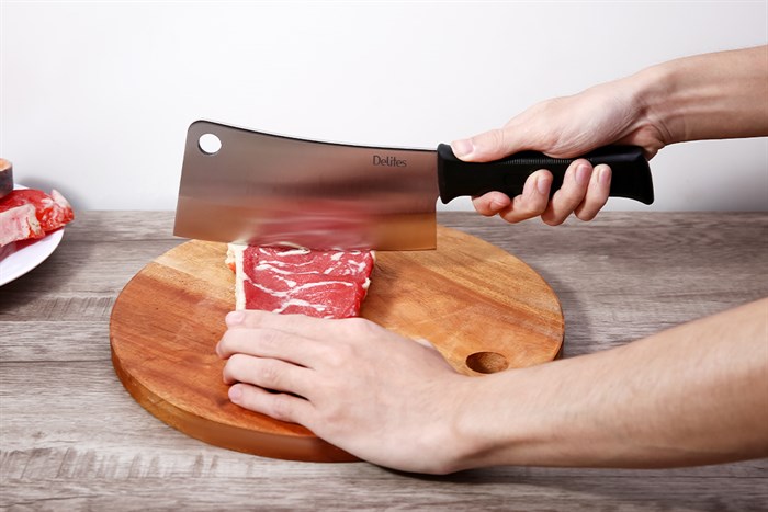 Dao chặt inox Delites P1934-P1 Màu Đen