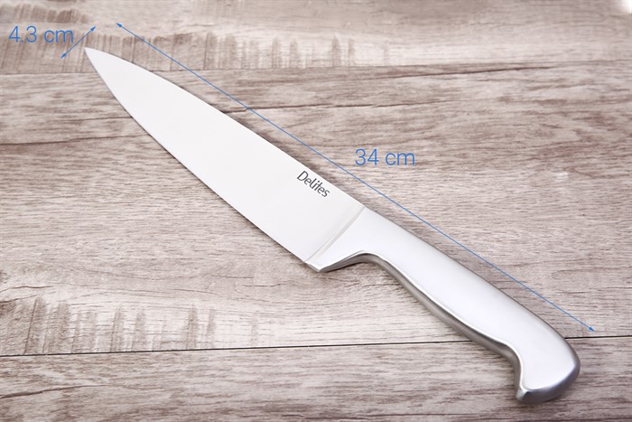 Dao thái inox Delites B2109-A Màu Trắng