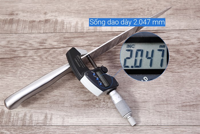 Dao thái inox Delites B2109-A Màu Trắng