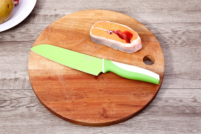 Dao thái inox Delites PT1103-Q Màu Xanh lá