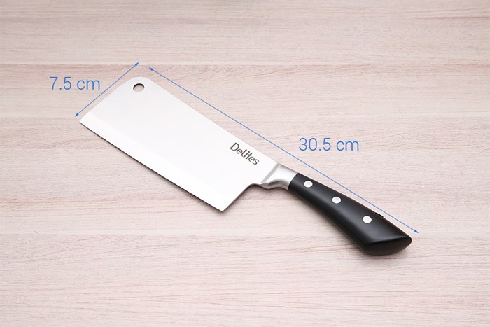 Dao chặt inox Delites LK-2102 Màu Đen
