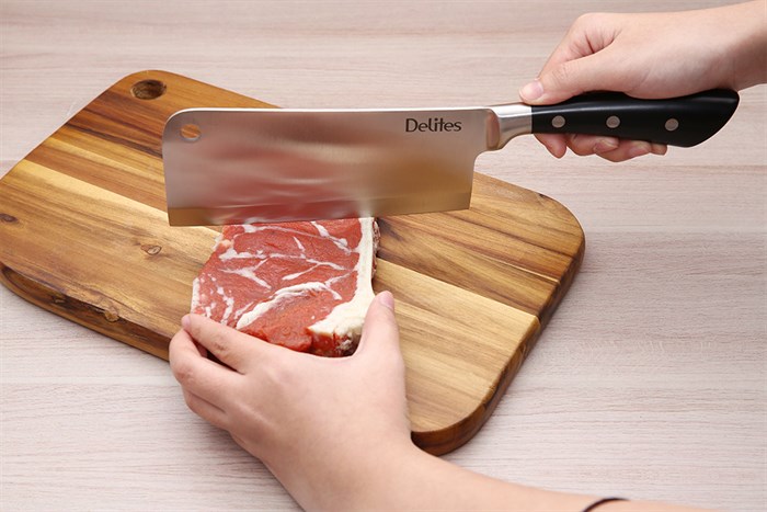 Dao chặt inox Delites LK-2102 Màu Đen