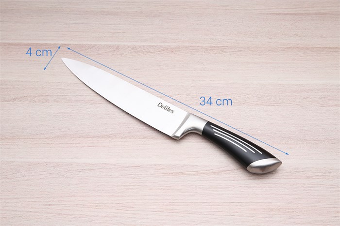 Dao thái inox Delites LK-2103 Màu Đen